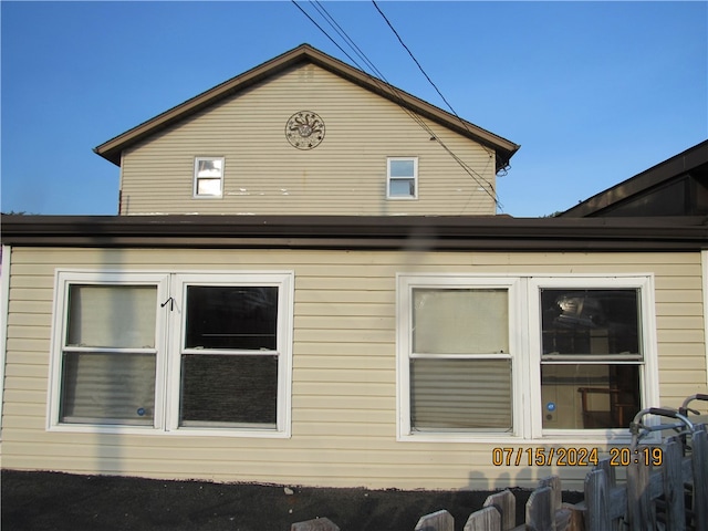 view of back of property