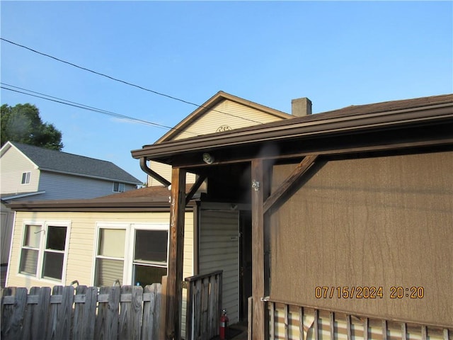 414 Middle Ave, Luzerne Twp, PA 15413 - view of side of property with a chimney