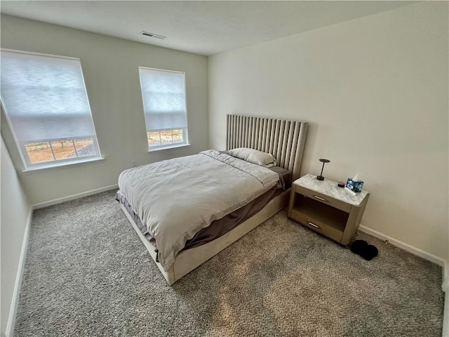 bedroom with carpet