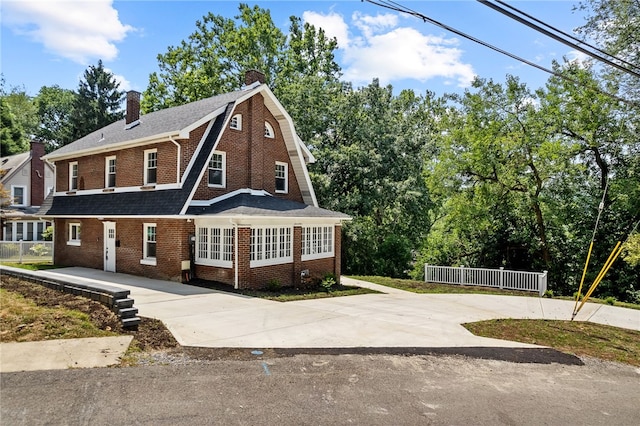 view of front of home