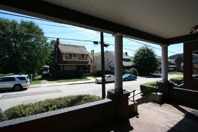 view of patio with a porch