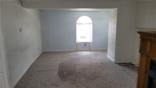 interior space with light colored carpet