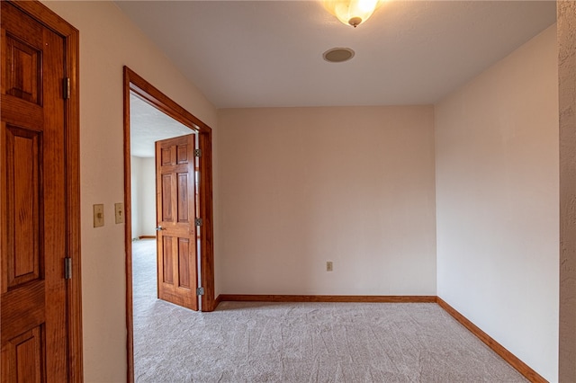 view of carpeted empty room