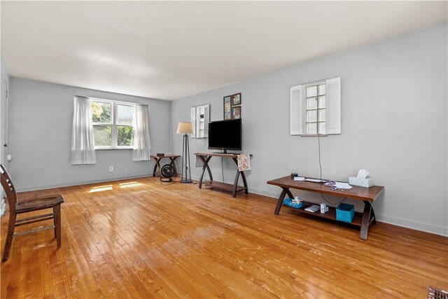 interior space featuring light hardwood / wood-style flooring