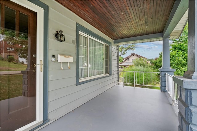 view of patio / terrace featuring a porch