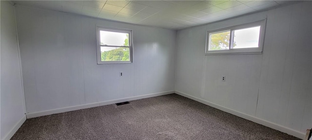 carpeted spare room with plenty of natural light