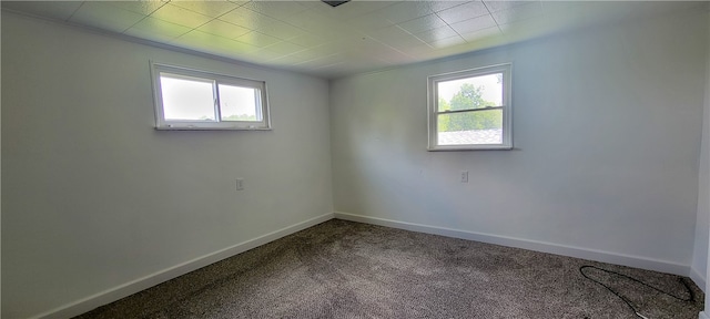 unfurnished room with carpet