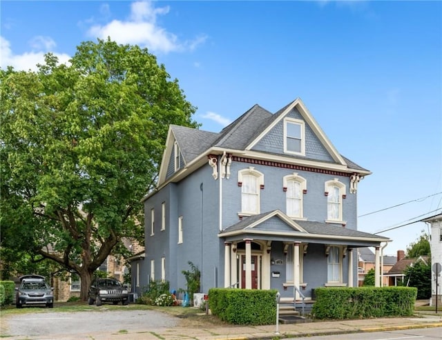 view of front of property with a porch