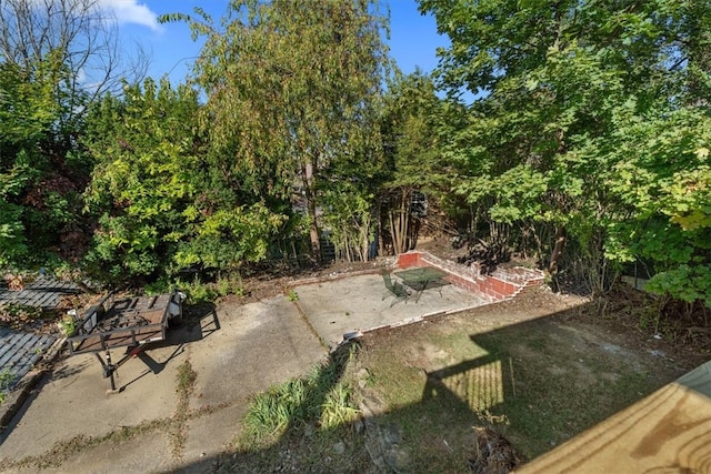 view of yard with a patio area