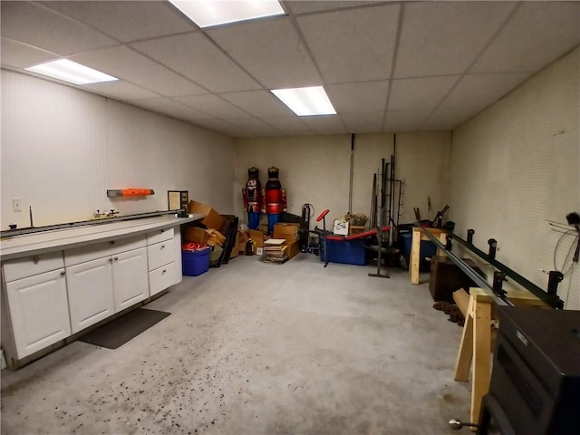 540 Market St, Fairfield Twp, PA 15923 - finished basement featuring a drop ceiling