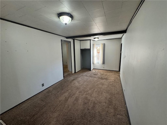 unfurnished bedroom featuring light colored carpet