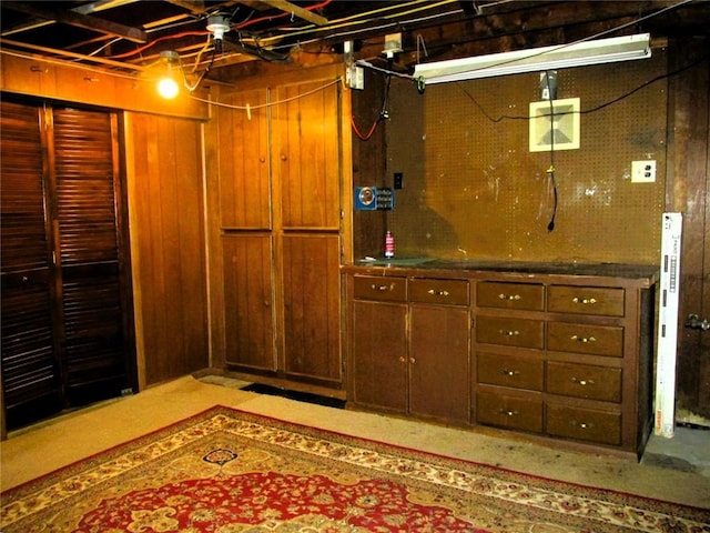 view of basement