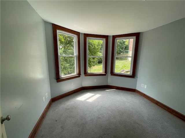 view of carpeted empty room