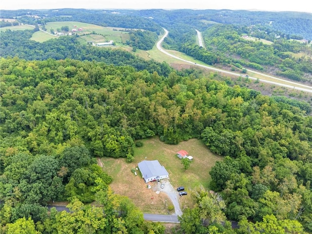 145 Short Ridge Rd, Coal Center Boro, PA 15423 - bird's eye view with a wooded view