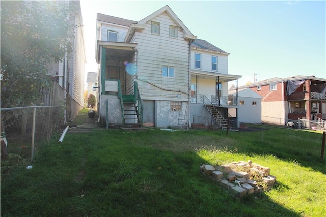814 Etna St, Mckees Rocks, PA 15136 - back of house featuring stairs