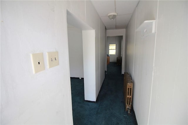 814 Etna St, Mckees Rocks, PA 15136 - corridor with radiator heating unit and carpet flooring