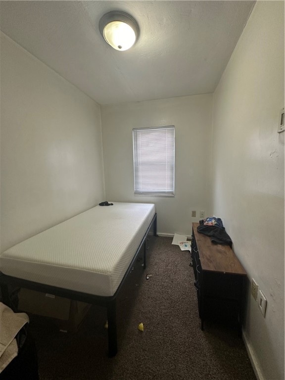 bedroom with carpet floors