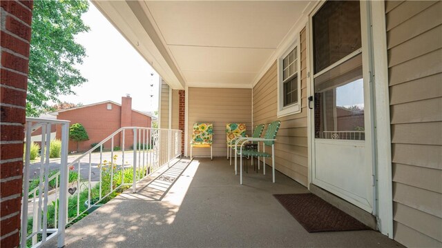 view of balcony