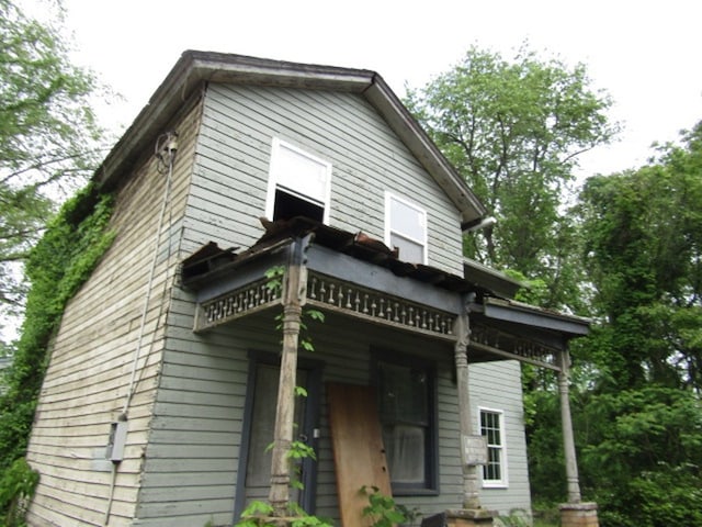 view of back of property