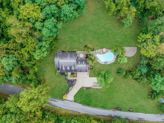 birds eye view of property