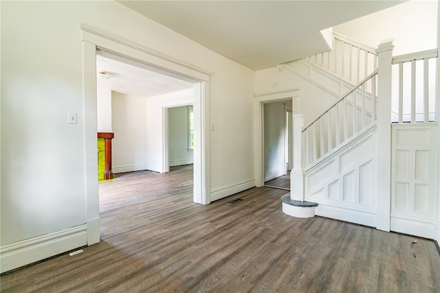 interior space featuring hardwood / wood-style flooring