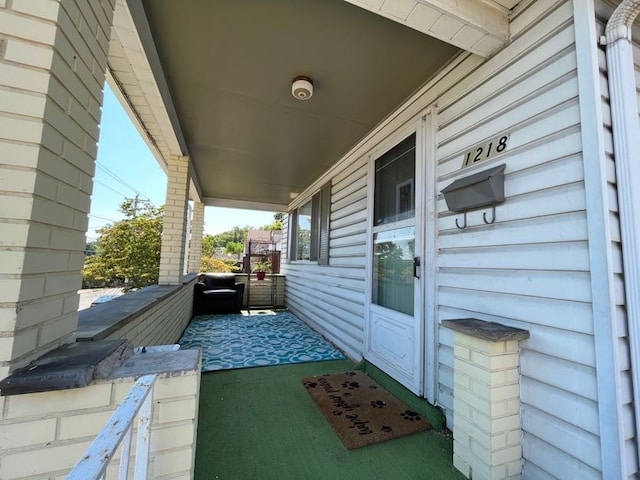 view of patio with covered porch