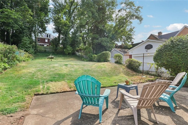 view of yard with a patio