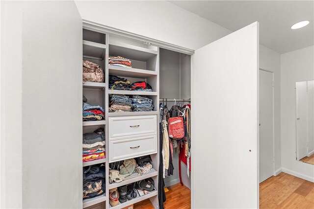 view of closet