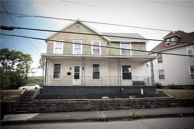 view of front facade with covered porch