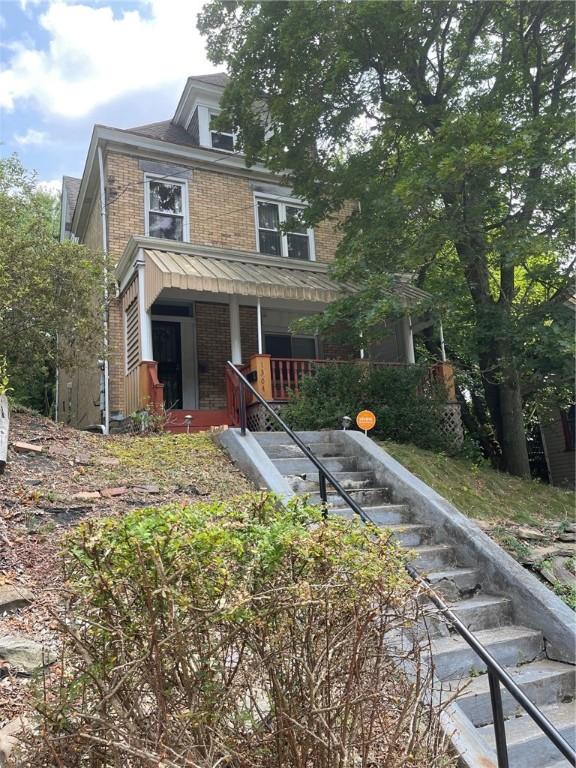 view of front of home with a porch