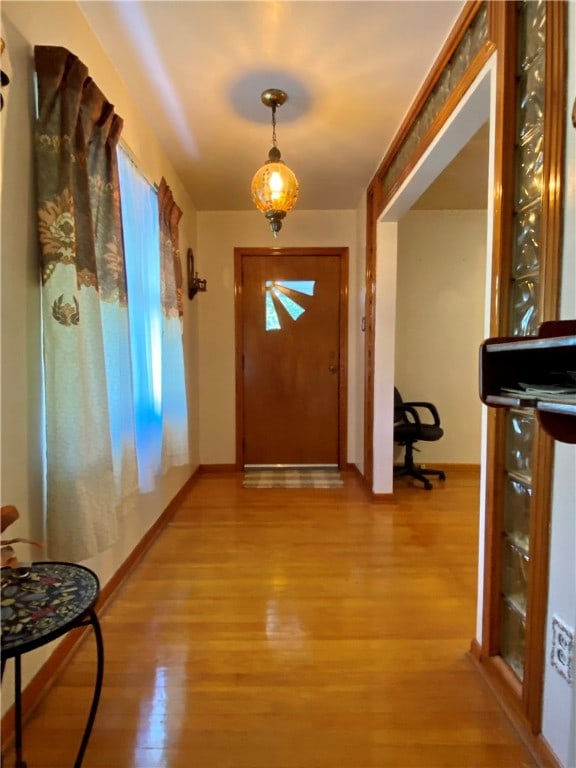 interior space featuring light hardwood / wood-style flooring