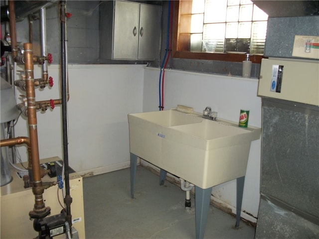 interior space with sink