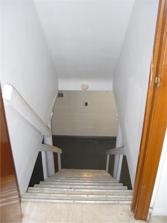 view of staircase