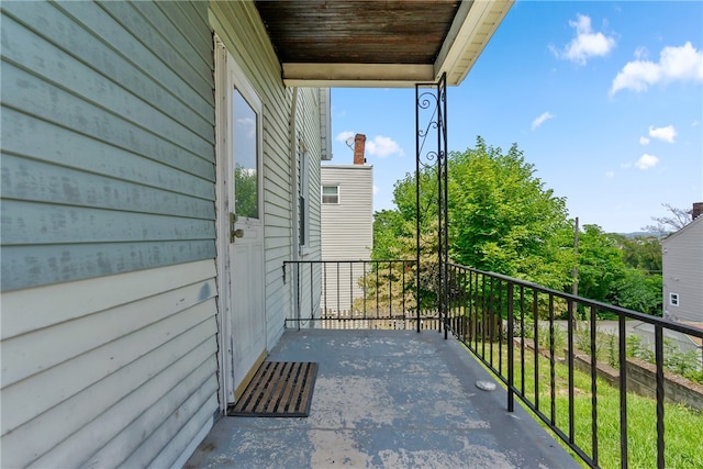 view of balcony