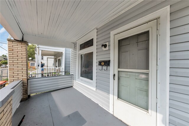 balcony with covered porch