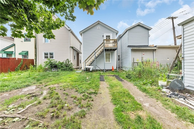 view of rear view of property