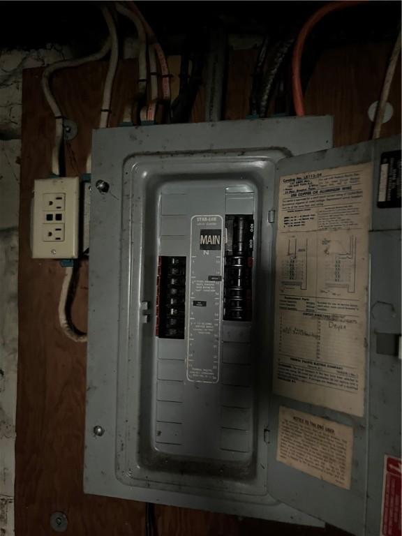 utility room featuring electric panel