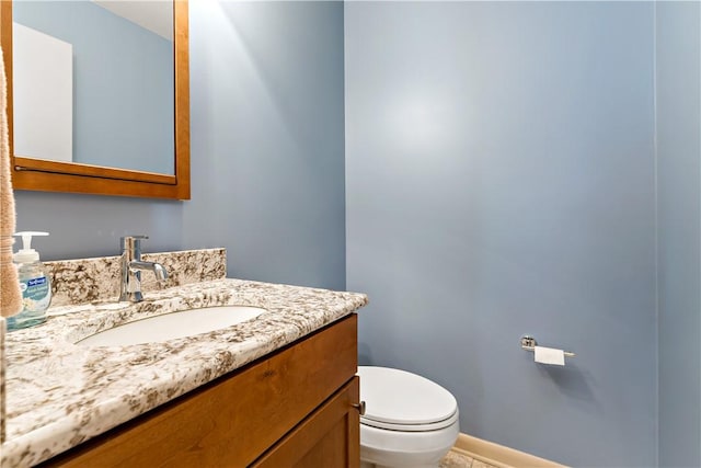M1 Sunridge Rd, Seven Springs Resort, PA 15622 - bathroom with toilet, vanity, and baseboards