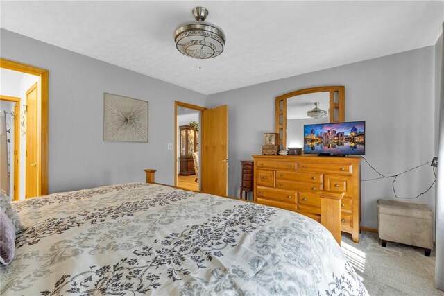 bedroom featuring carpet flooring