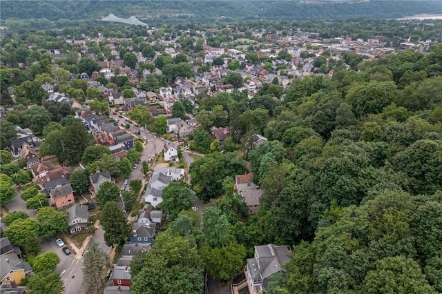 aerial view featuring a residential view