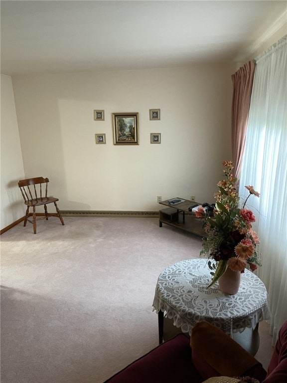 142 Greenridge Dr, Carroll Twp, PA 15063 - living area with carpet and baseboards