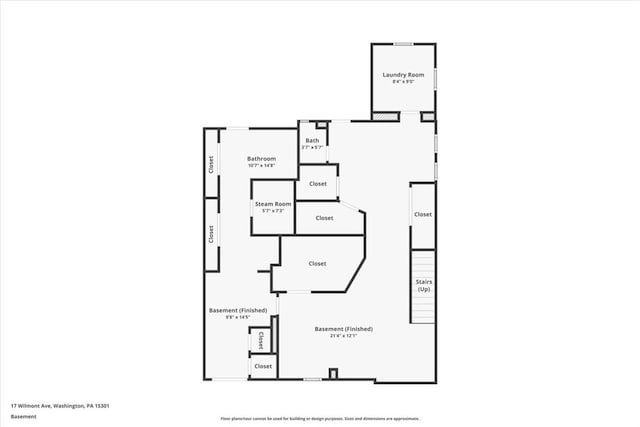 17 Wilmont Ave E, Washington Boro, PA 15301 - home floor plan