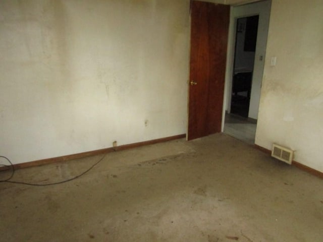 view of spare room