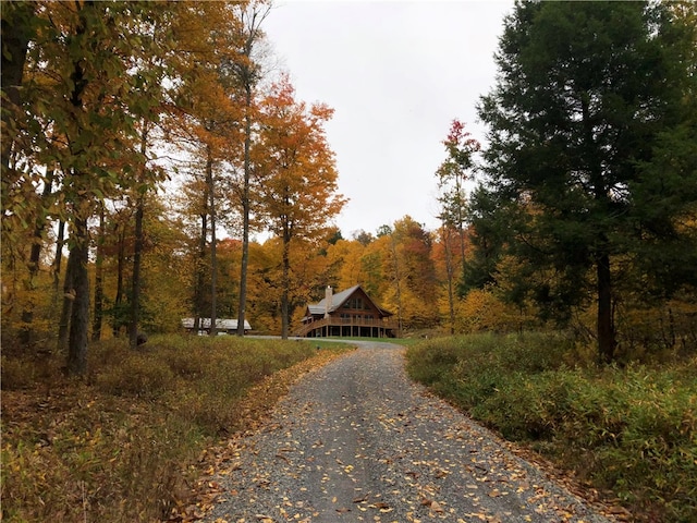 view of road