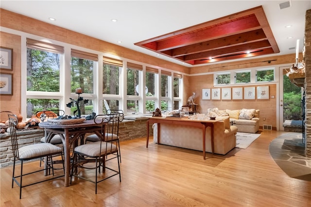 sunroom / solarium with plenty of natural light