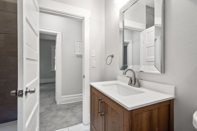 bathroom with vanity