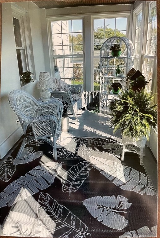 view of sunroom