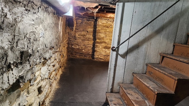 view of basement