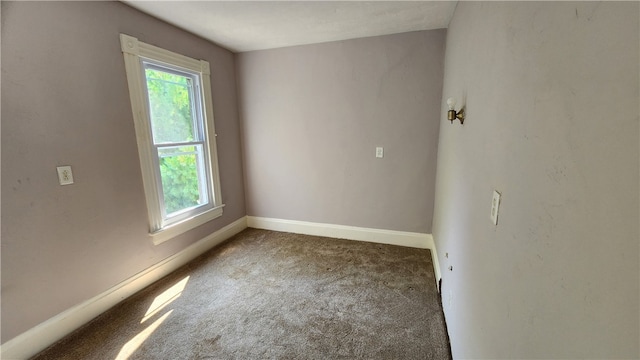 carpeted spare room with plenty of natural light