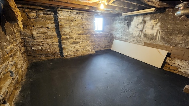 view of basement